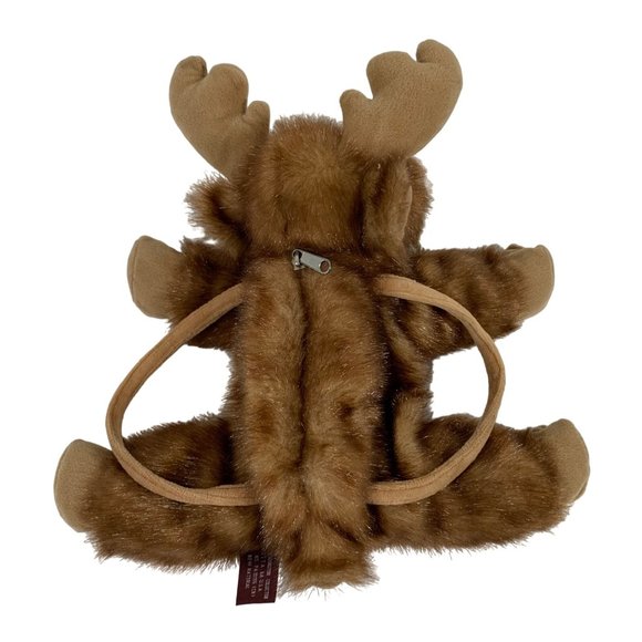 Bearington Moose Tracks Fur Purse Realistic Handbag Plush Toy Teddy Animal - Picture 5 of 12